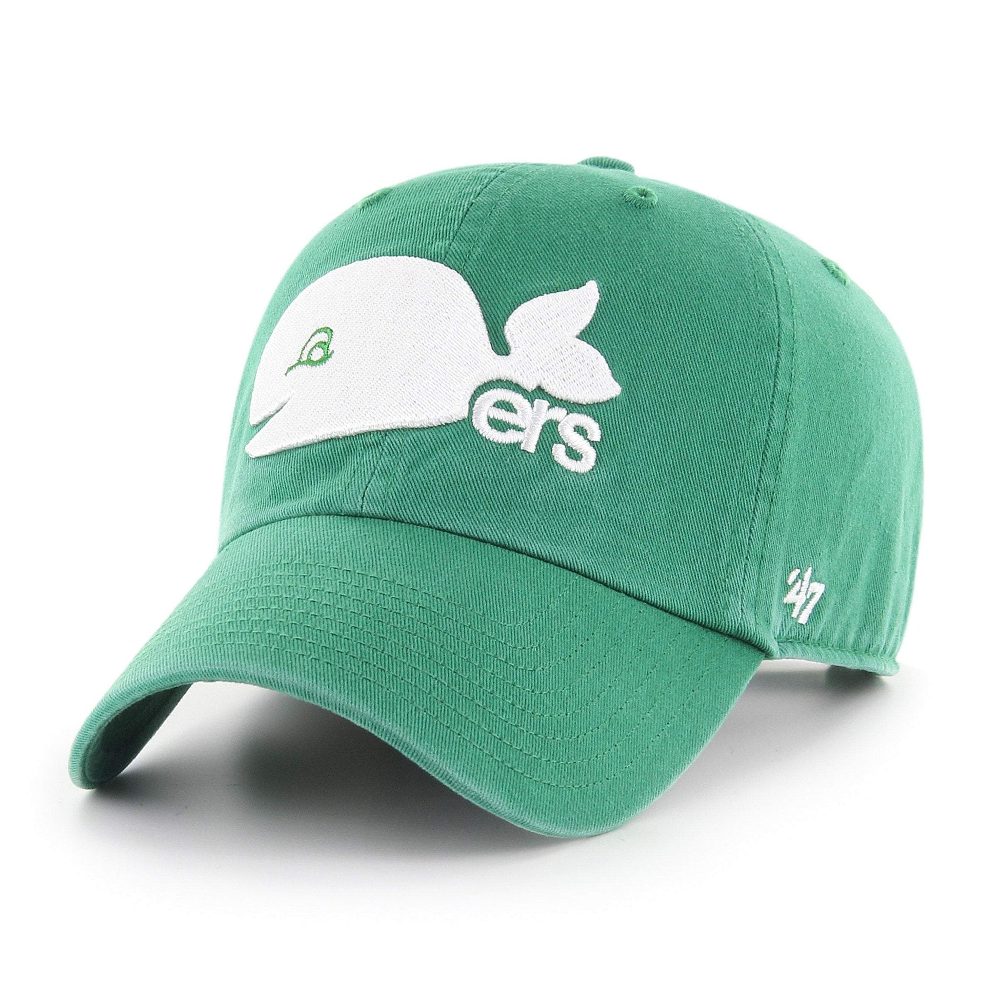 HARTFORD WHALERS VINTAGE '47 CLEAN UP green