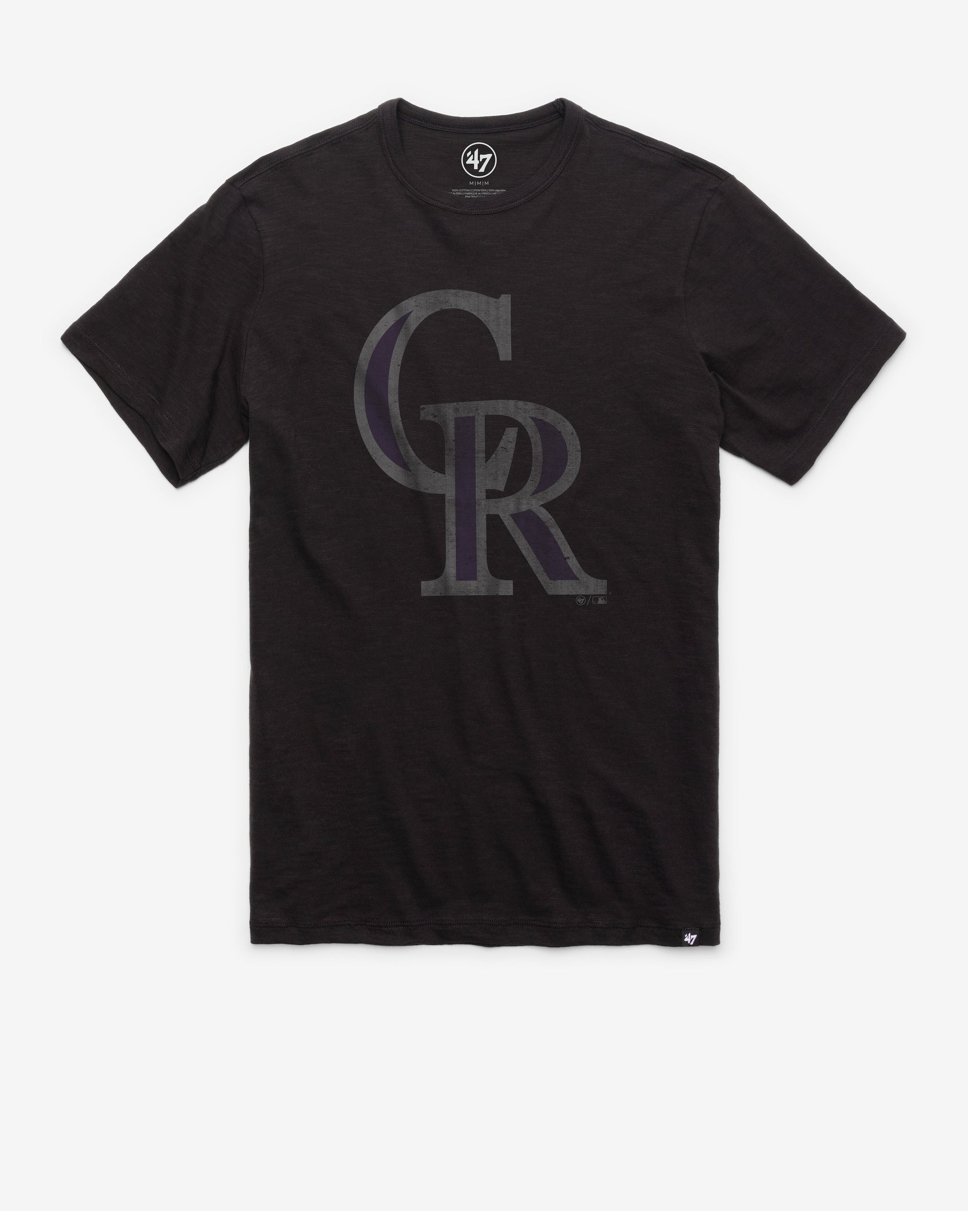 COLORADO ROCKIES GRIT '47 SCRUM TEE JET BLACK