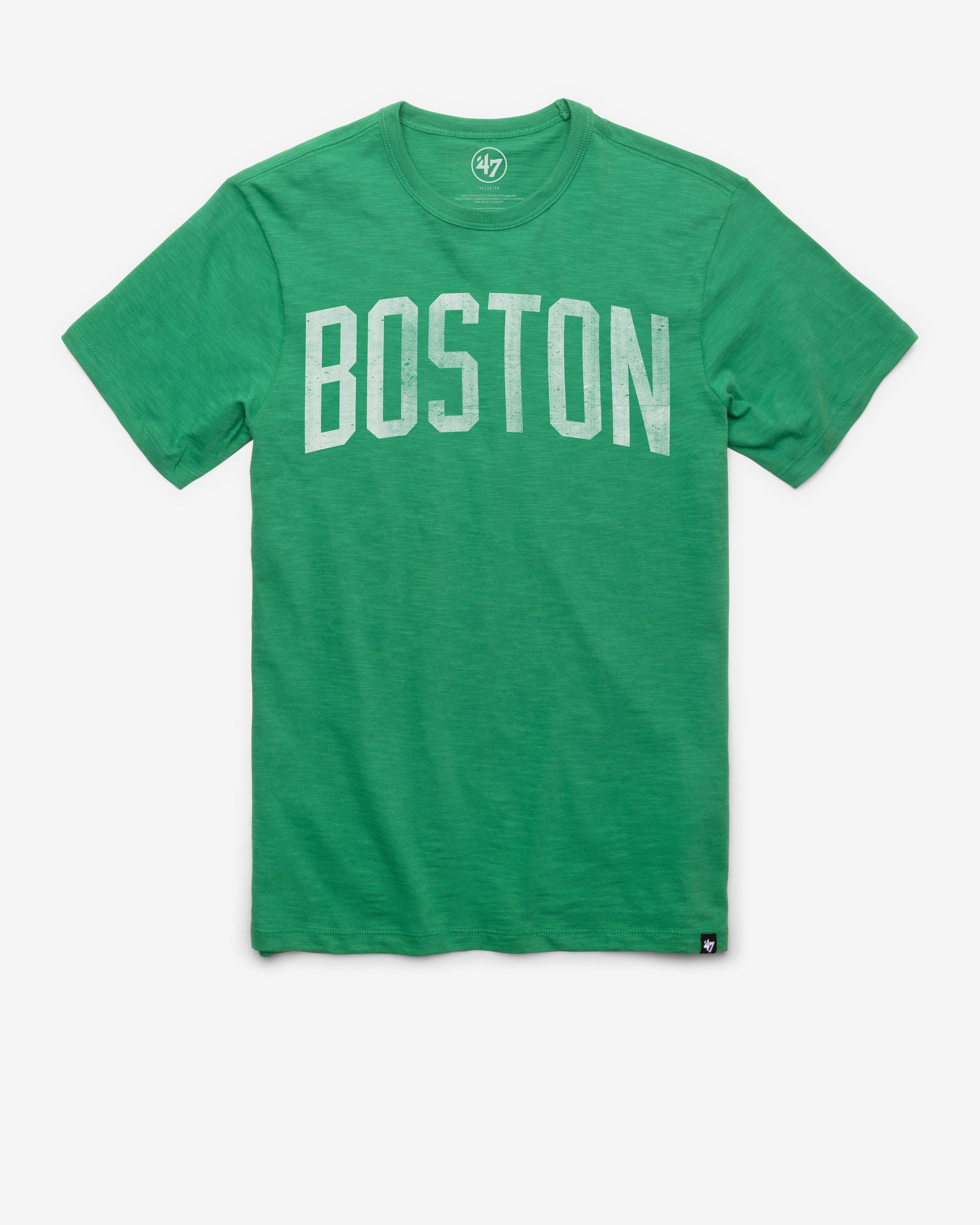 BOSTON CELTICS GRIT WORDMARK '47 SCRUM TEE KELLY
