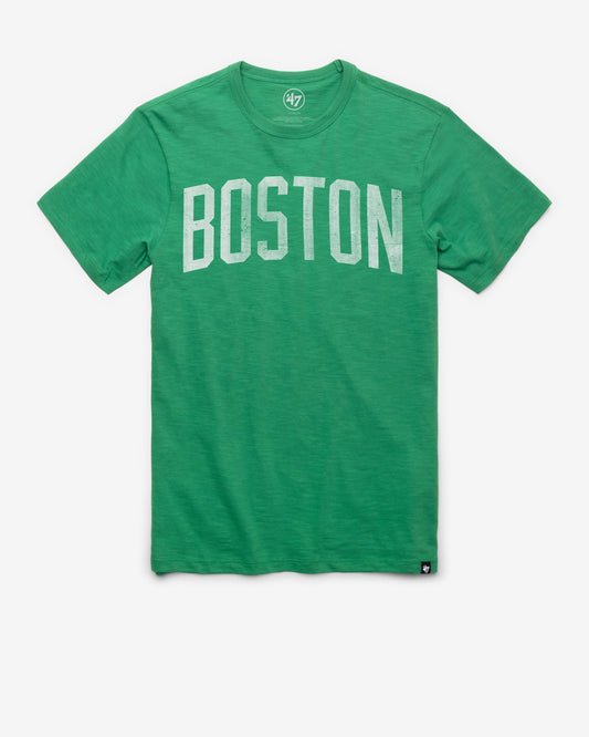 BOSTON CELTICS GRIT WORDMARK '47 SCRUM TEE KELLY