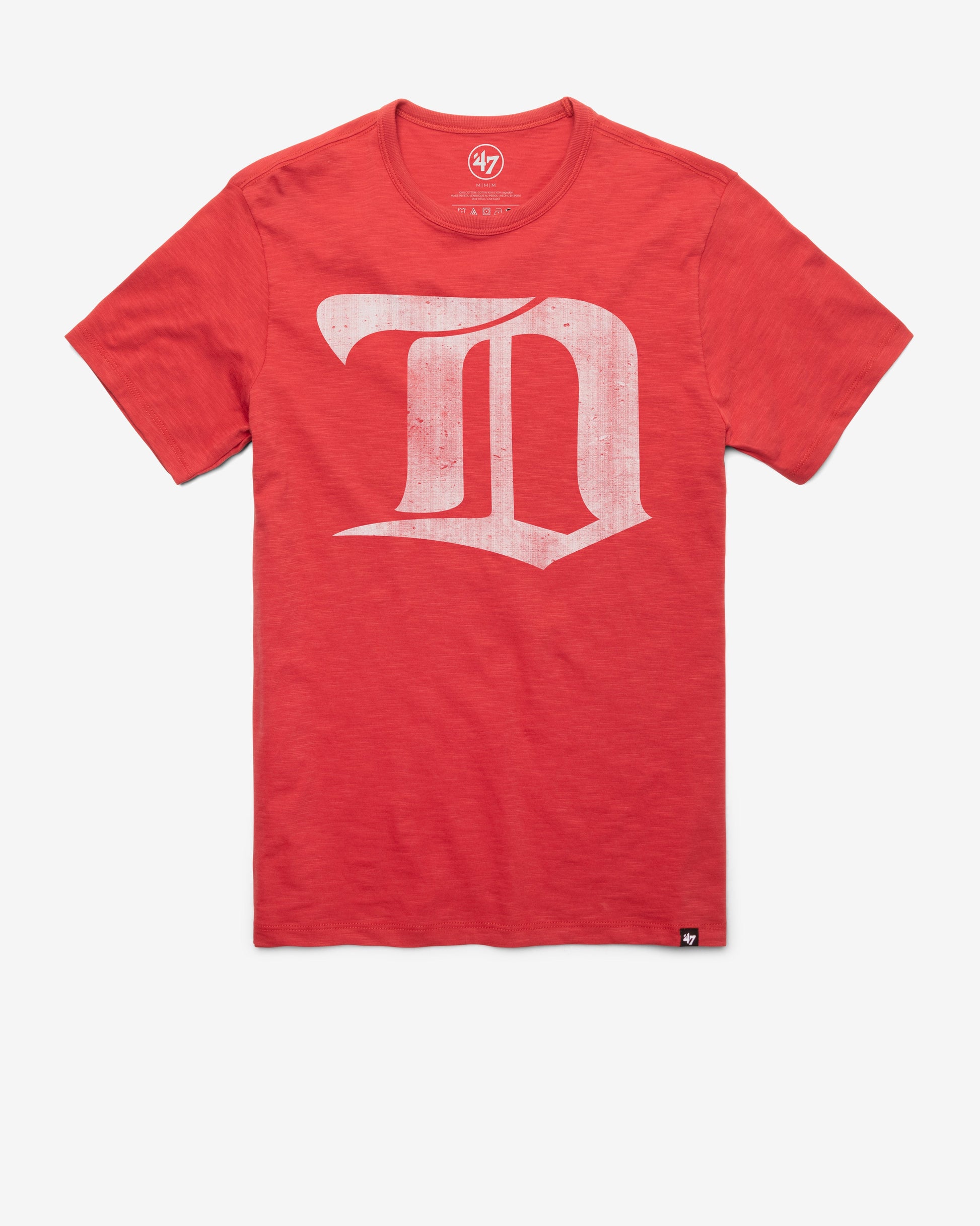 DETROIT RED WINGS VINTAGE GRIT '47 SCRUM TEE RESCUE RED
