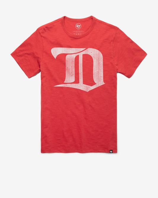 DETROIT RED WINGS VINTAGE GRIT '47 SCRUM TEE RESCUE RED