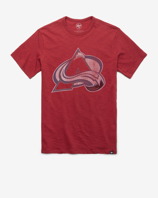 COLORADO AVALANCHE GRIT '47 SCRUM TEE CARDINAL