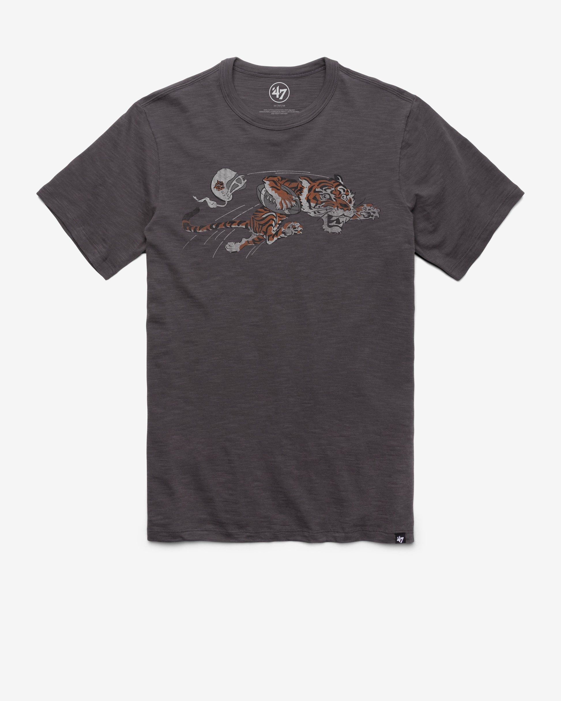 CINCINNATI BENGALS HISTORIC GRIT '47 SCRUM TEE CHARCOAL