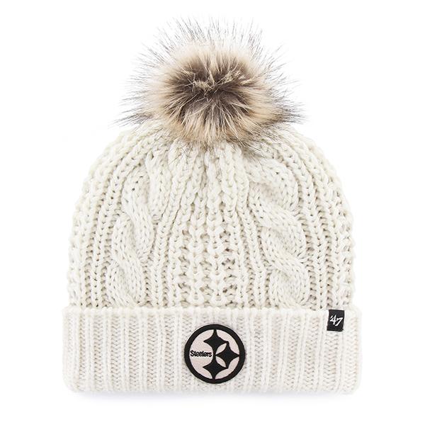 PITTSBURGH STEELERS MEEKO '47 CUFF KNIT WOMENS White