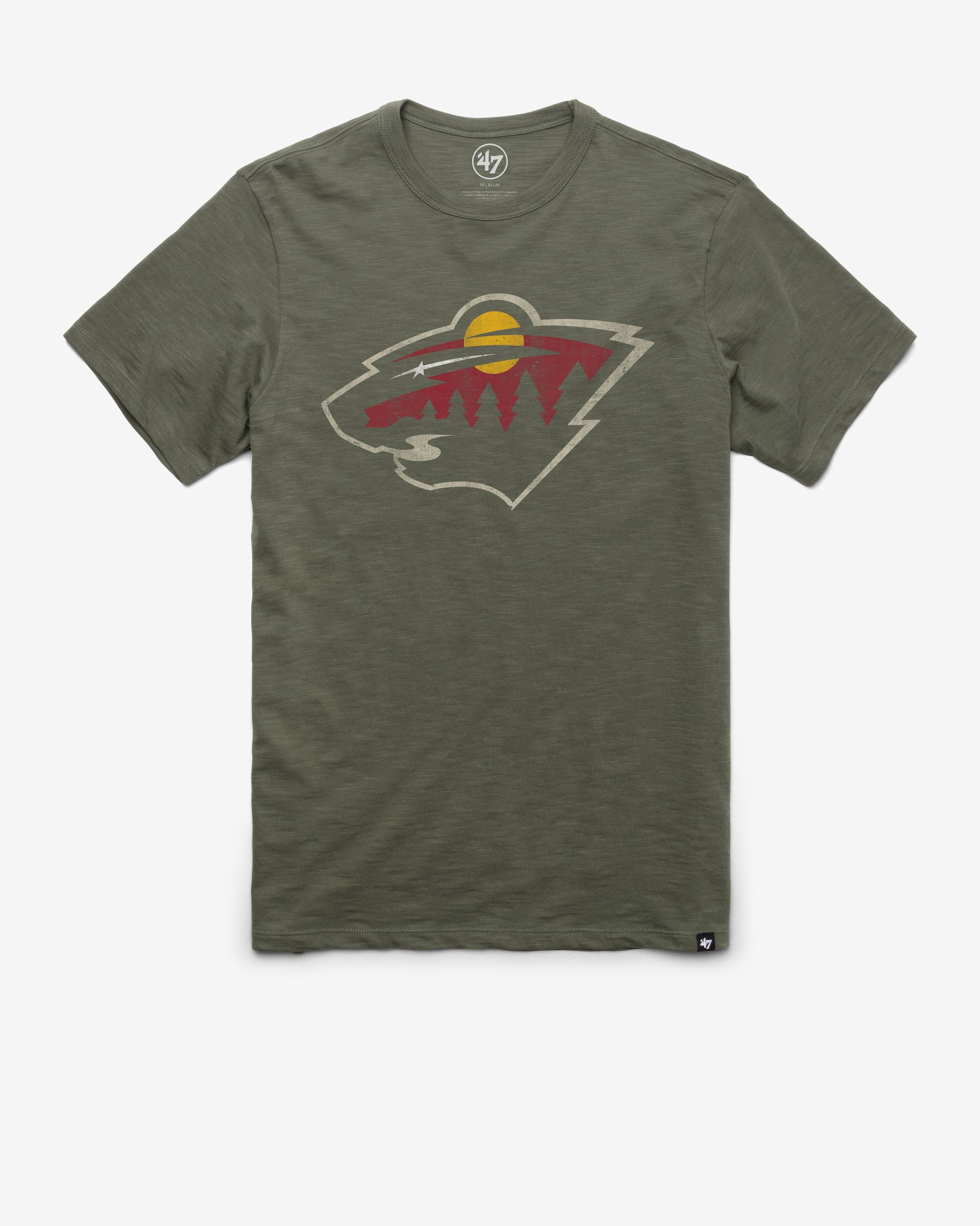 MINNESOTA WILD GRIT '47 SCRUM TEE BOTTLE GREEN
