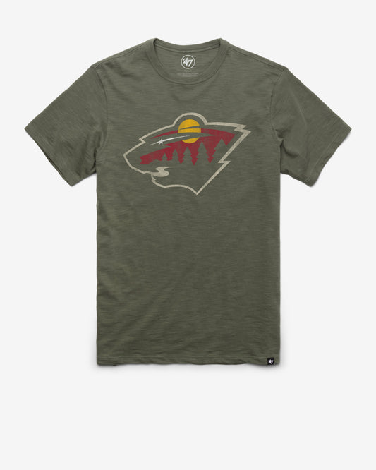 MINNESOTA WILD GRIT '47 SCRUM TEE BOTTLE GREEN