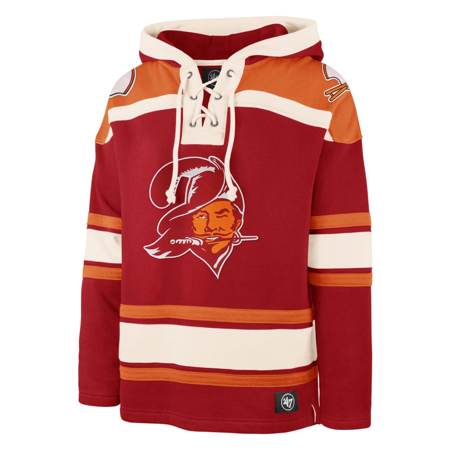 TAMPA BAY BUCCANEERS HISTORIC '47 LACER HOOD RED