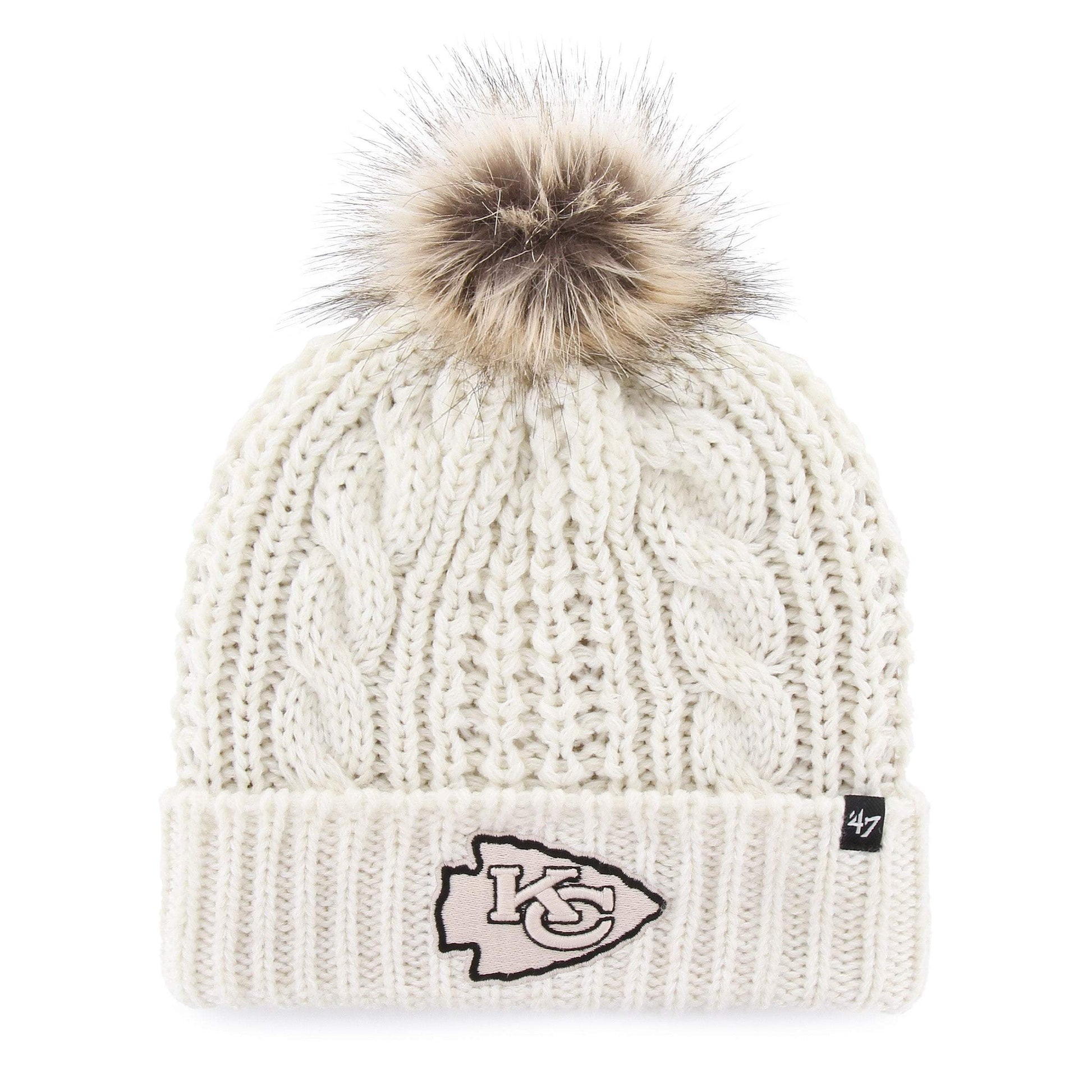 KANSAS CITY CHIEFS MEEKO '47 CUFF KNIT WOMENS WHITE