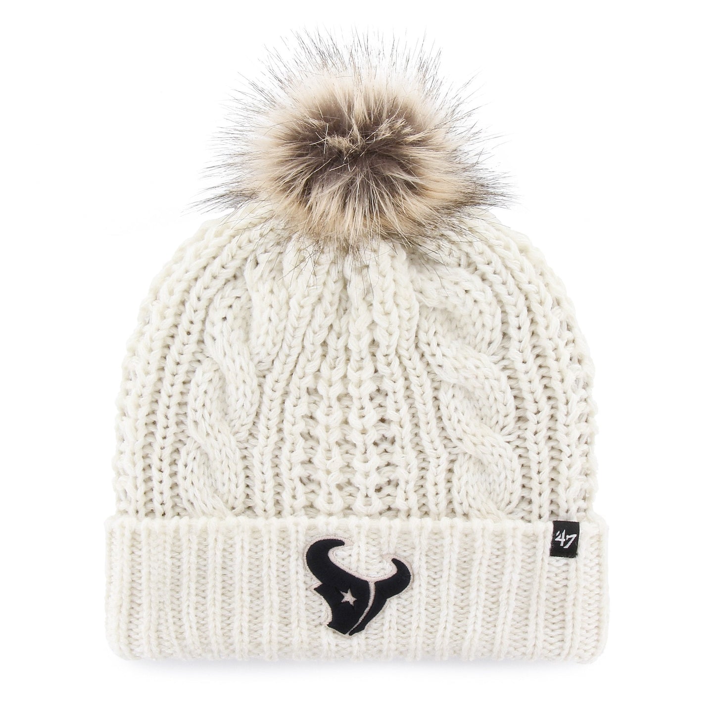 HOUSTON TEXANS MEEKO '47 CUFF KNIT WOMENS WHITE