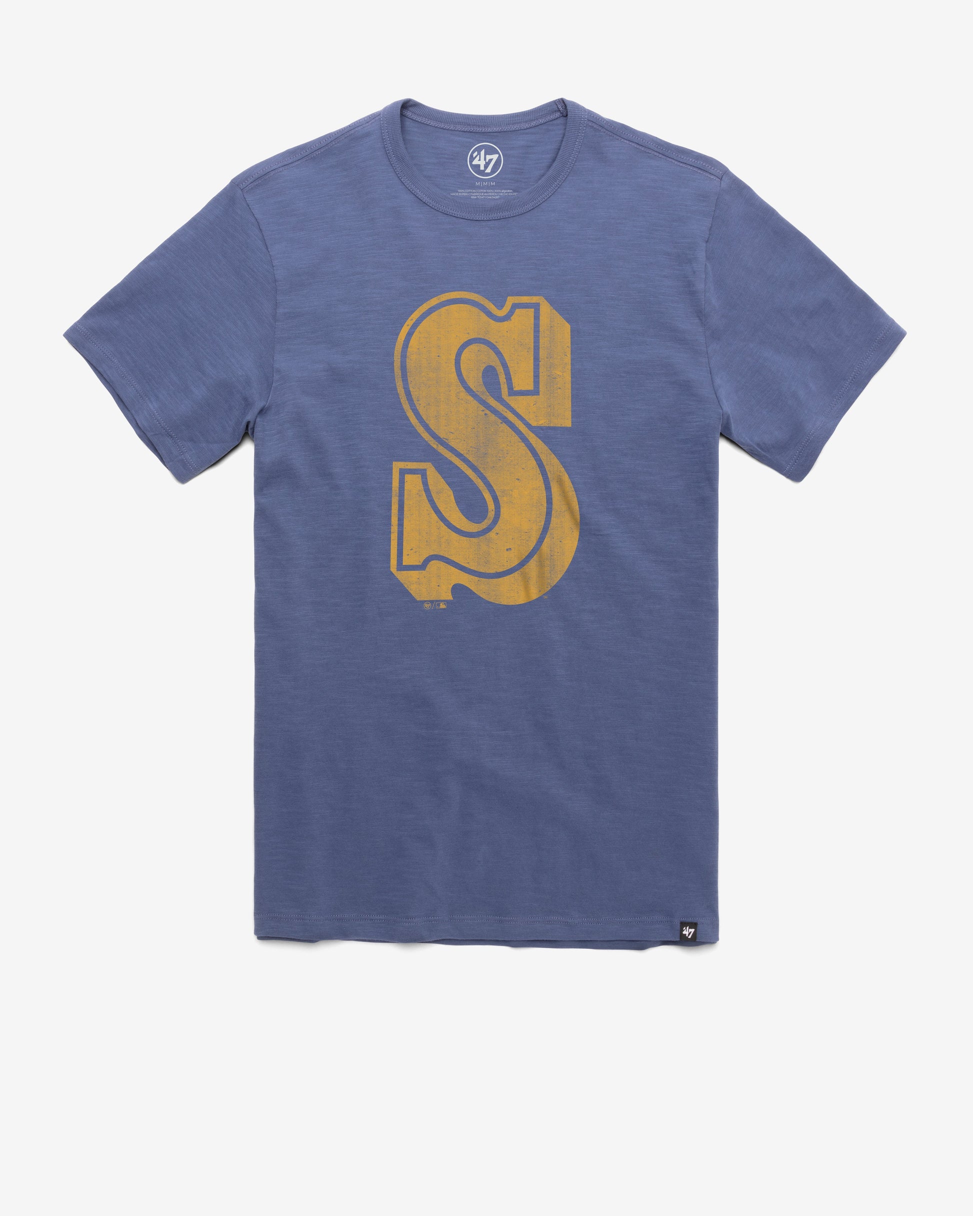 SEATTLE MARINERS COOPERSTOWN GRIT '47 SCRUM TEE BLEACHER BLUE