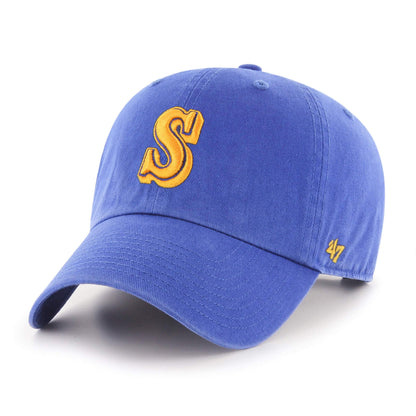 SEATTLE MARINERS COOPERSTOWN '47 CLEAN UP ROYAL