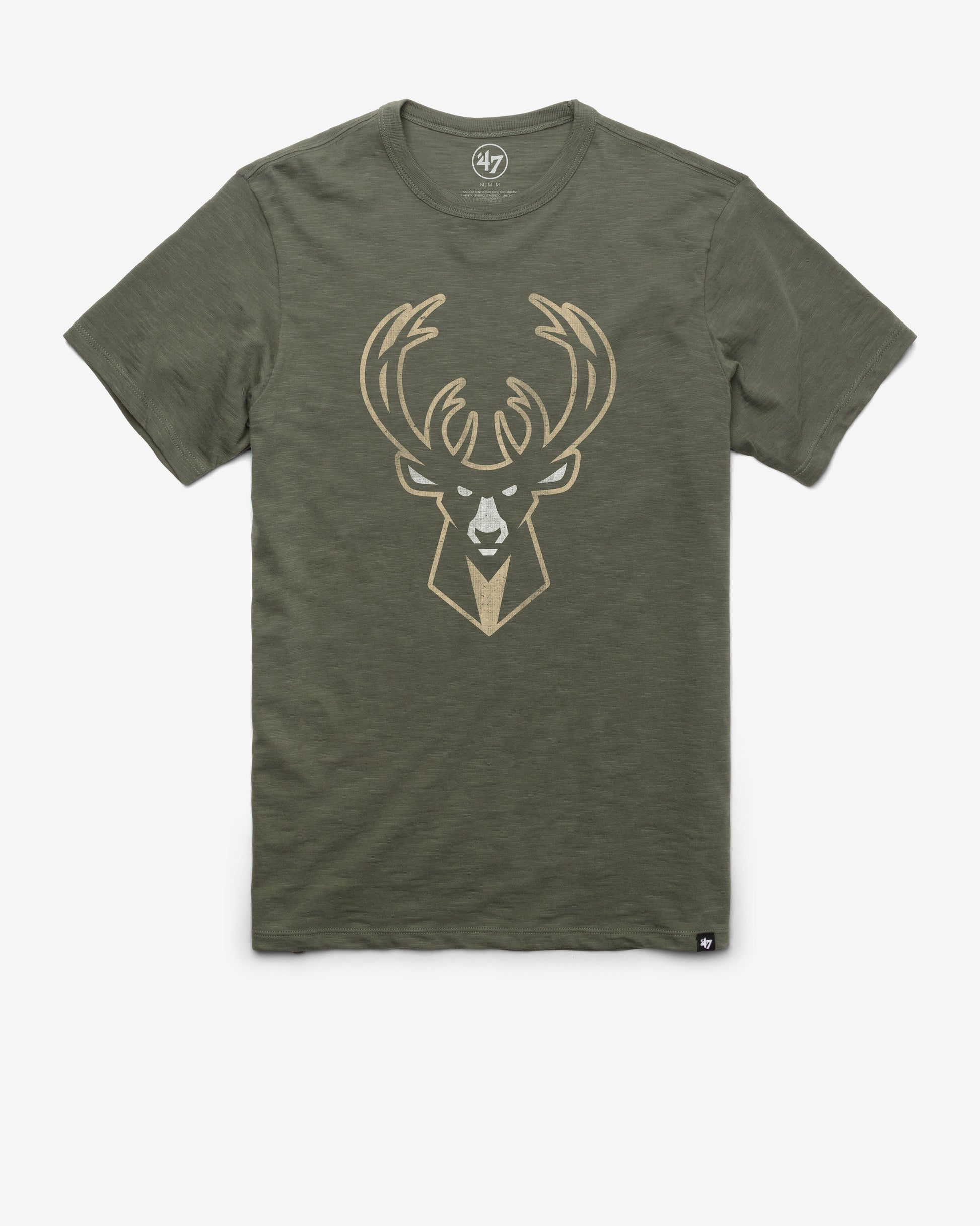 MILWAUKEE BUCKS GRIT '47 SCRUM TEE BOTTLE GREEN