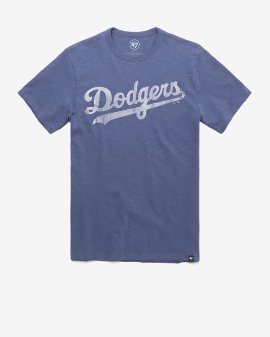 LOS ANGELES DODGERS GRIT WORDMARK '47 SCRUM TEE BLEACHER BLUE