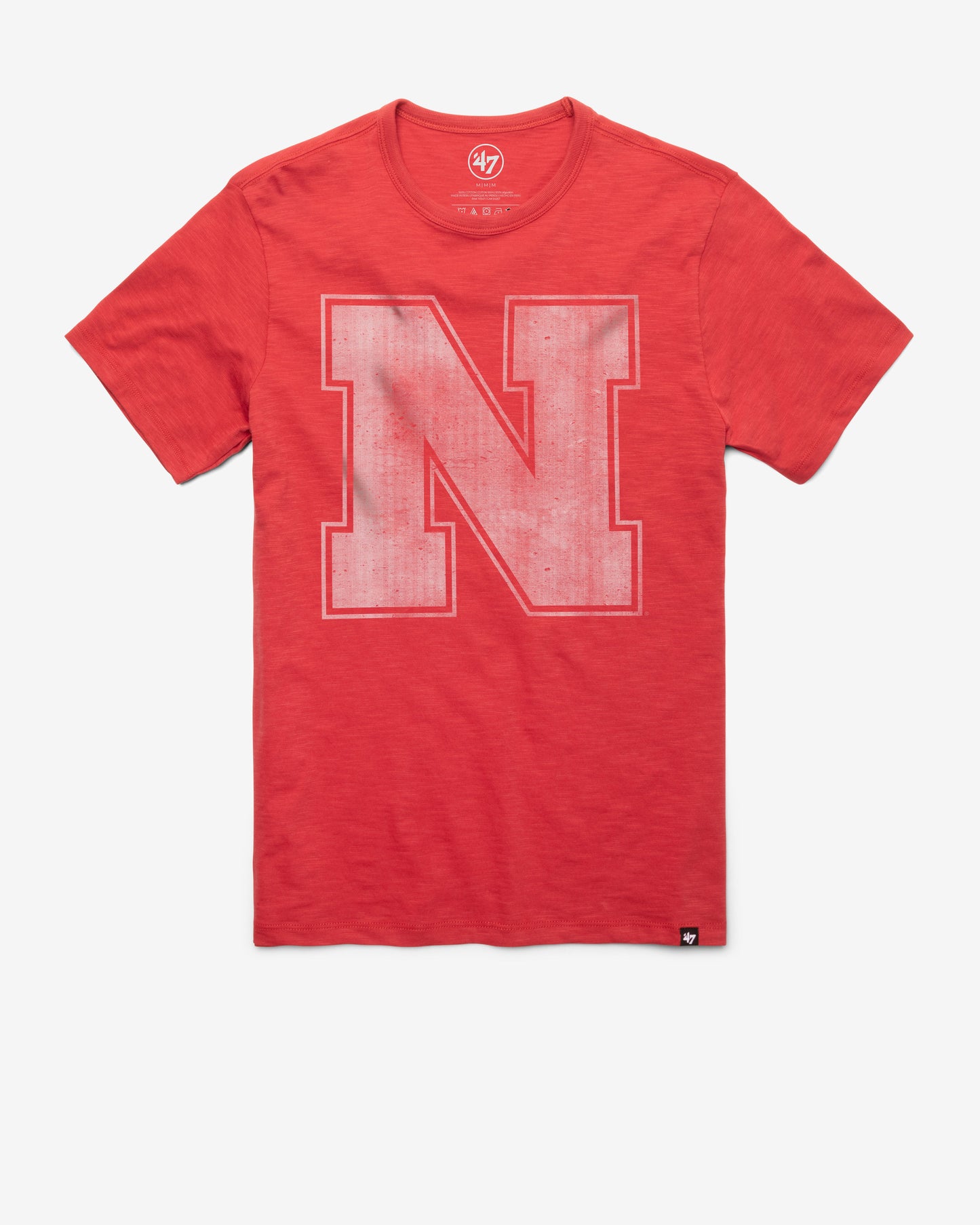 NEBRASKA CORNHUSKERS GRIT '47 SCRUM TEE RESCUE RED
