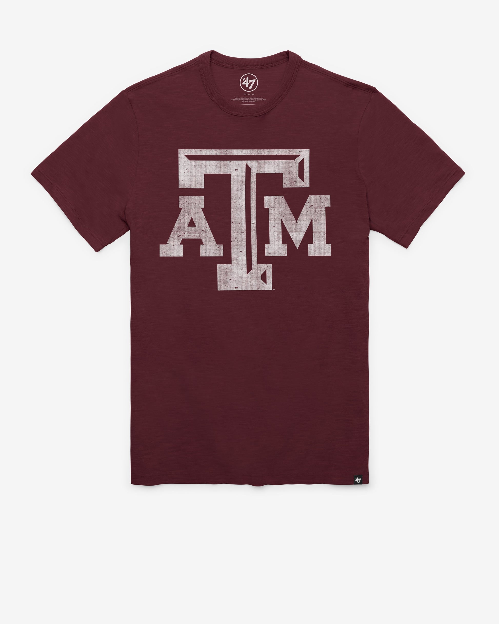 TEXAS A&M AGGIES GRIT '47 SCRUM TEE DARK MAROON
