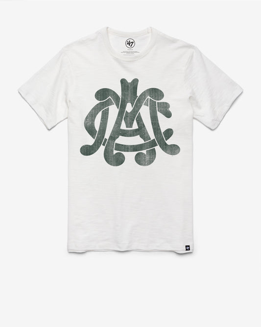 MICHIGAN STATE SPARTANS VINTAGE GRIT '47 SCRUM TEE WHITE WASH