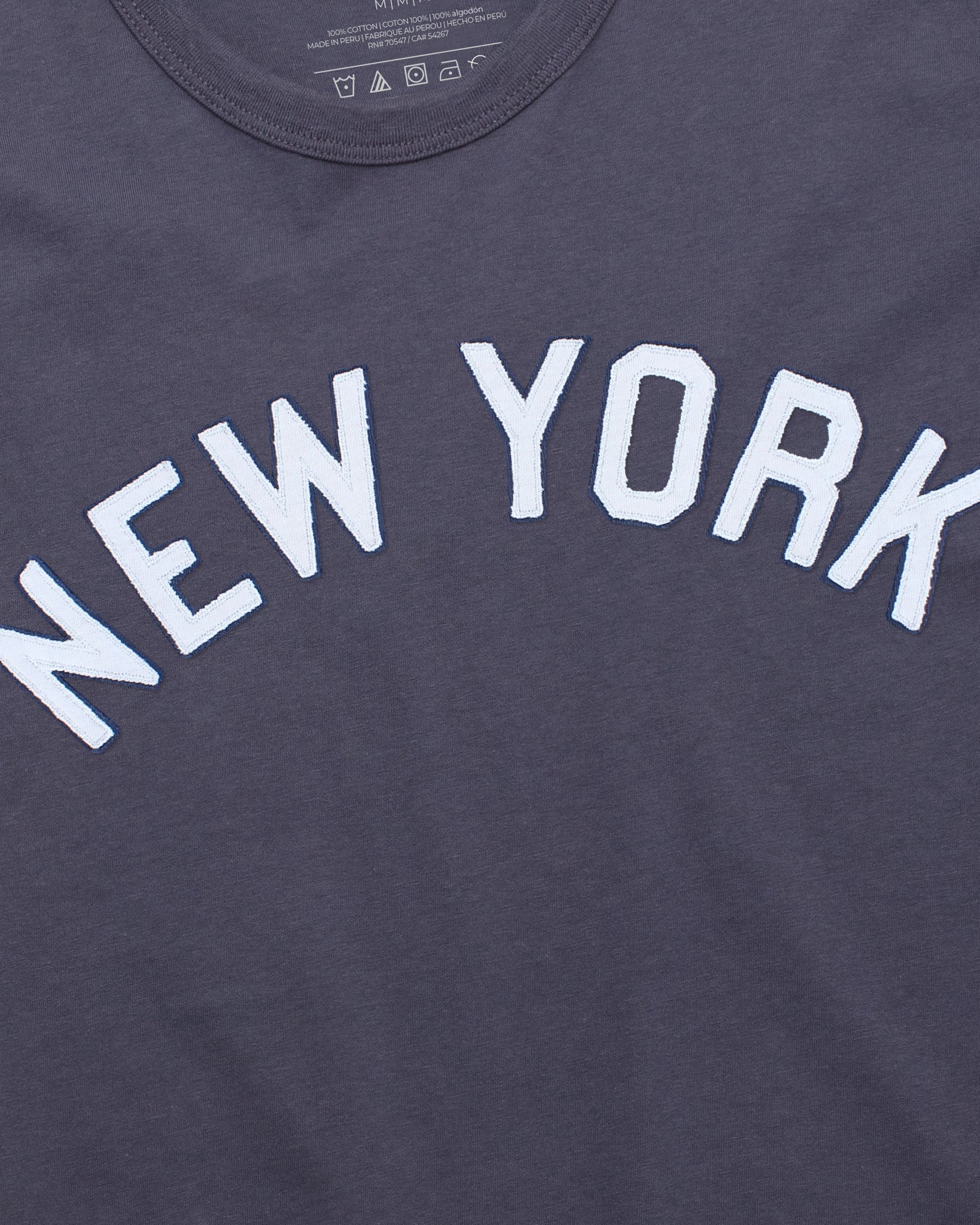NEW YORK YANKEES COOPERSTOWN '47 FRANKLIN FIELDHOUSE TEE ATLAS BLUE