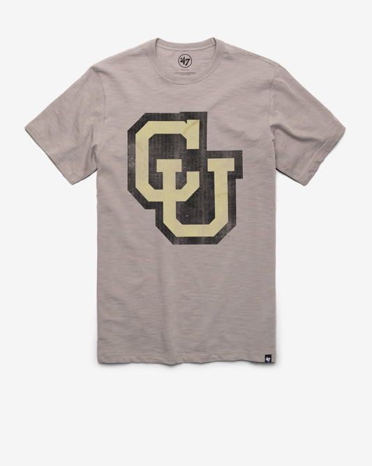 COLORADO BUFFALOES VINTAGE GRIT '47 SCRUM TEE WOLF GREY