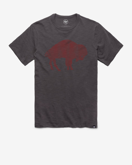 BUFFALO BILLS HISTORIC GRIT '47 SCRUM TEE CHARCOAL