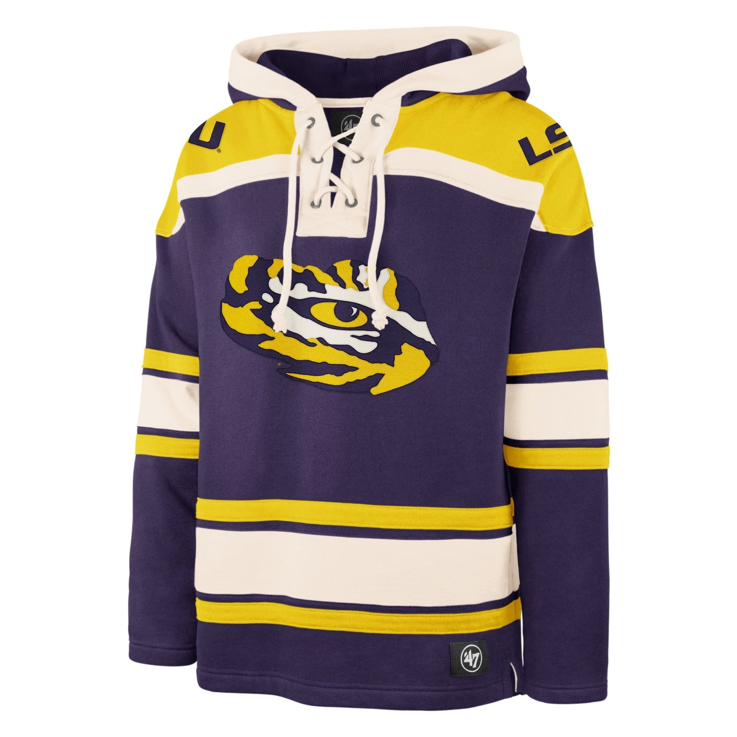 LOUISIANA STATE TIGERS LSU SUPERIOR '47 LACER HOOD PURPLE