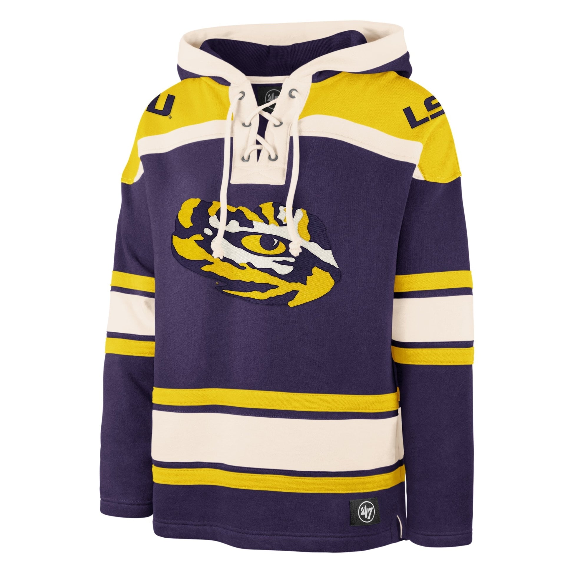 LOUISIANA STATE TIGERS LSU SUPERIOR '47 LACER HOOD PURPLE