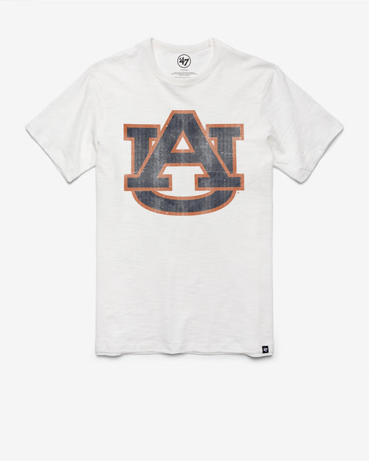 AUBURN TIGERS GRIT '47 SCRUM TEE WHITE WASH