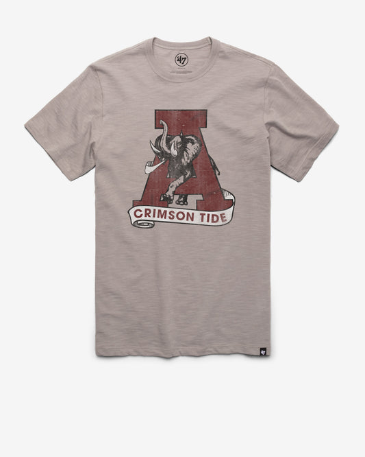 ALABAMA CRIMSON TIDE VINTAGE GRIT '47 SCRUM TEE WOLF GREY