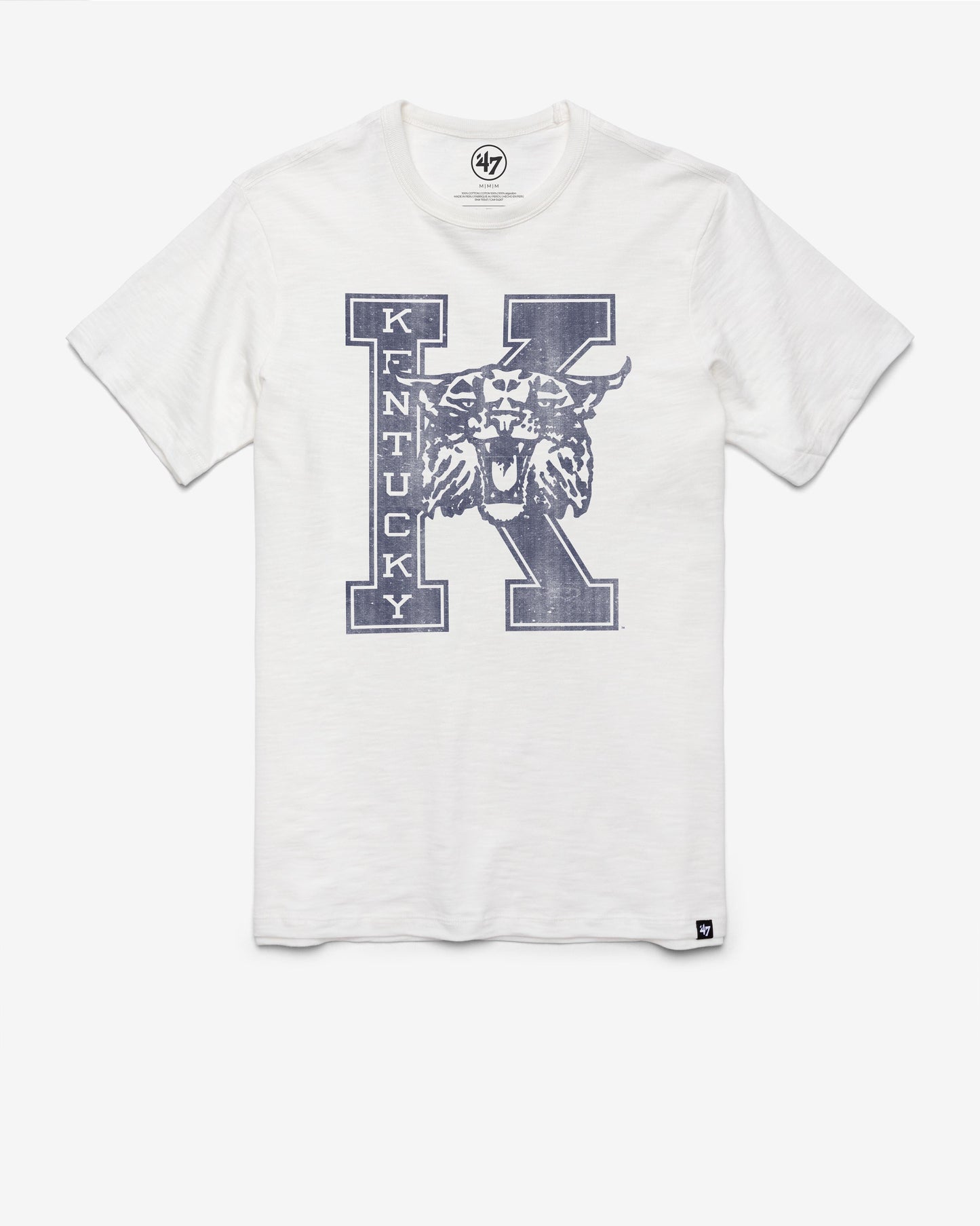 KENTUCKY WILDCATS VINTAGE GRIT '47 SCRUM TEE WHITE WASH