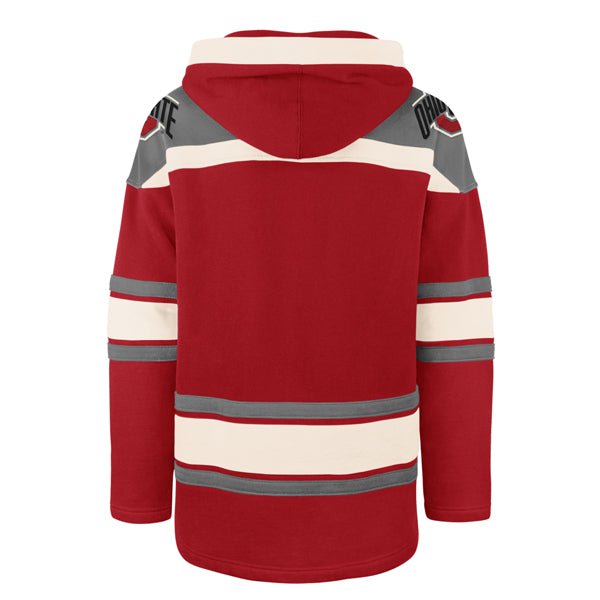 OHIO STATE BUCKEYES SUPERIOR LACER HOOD MENS RED
