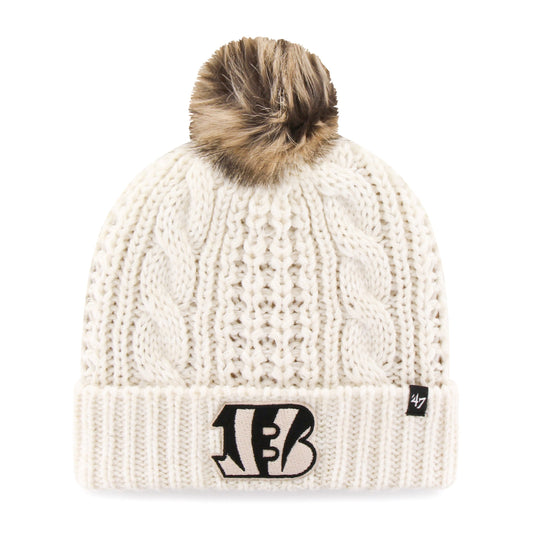 CINCINNATI BENGALS MEEKO '47 CUFF KNIT WOMENS WHITE