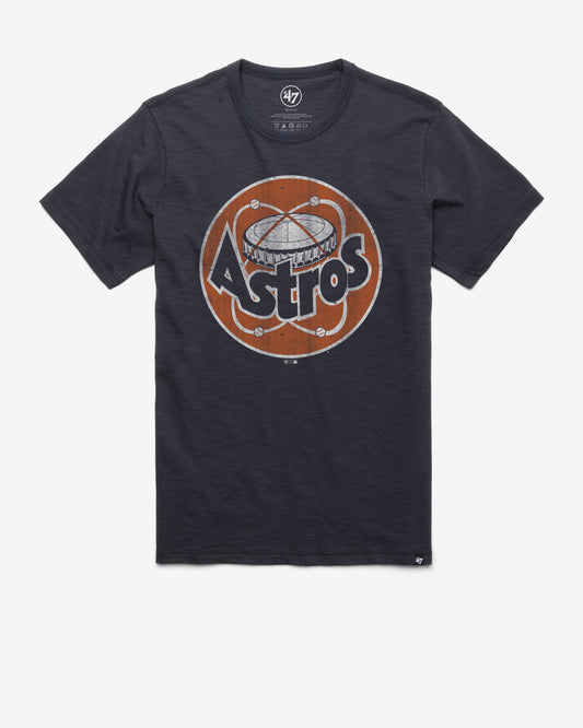 HOUSTON ASTROS COOPERSTOWN GRIT '47 VINTAGE SCRUM TEE FALL NAVY