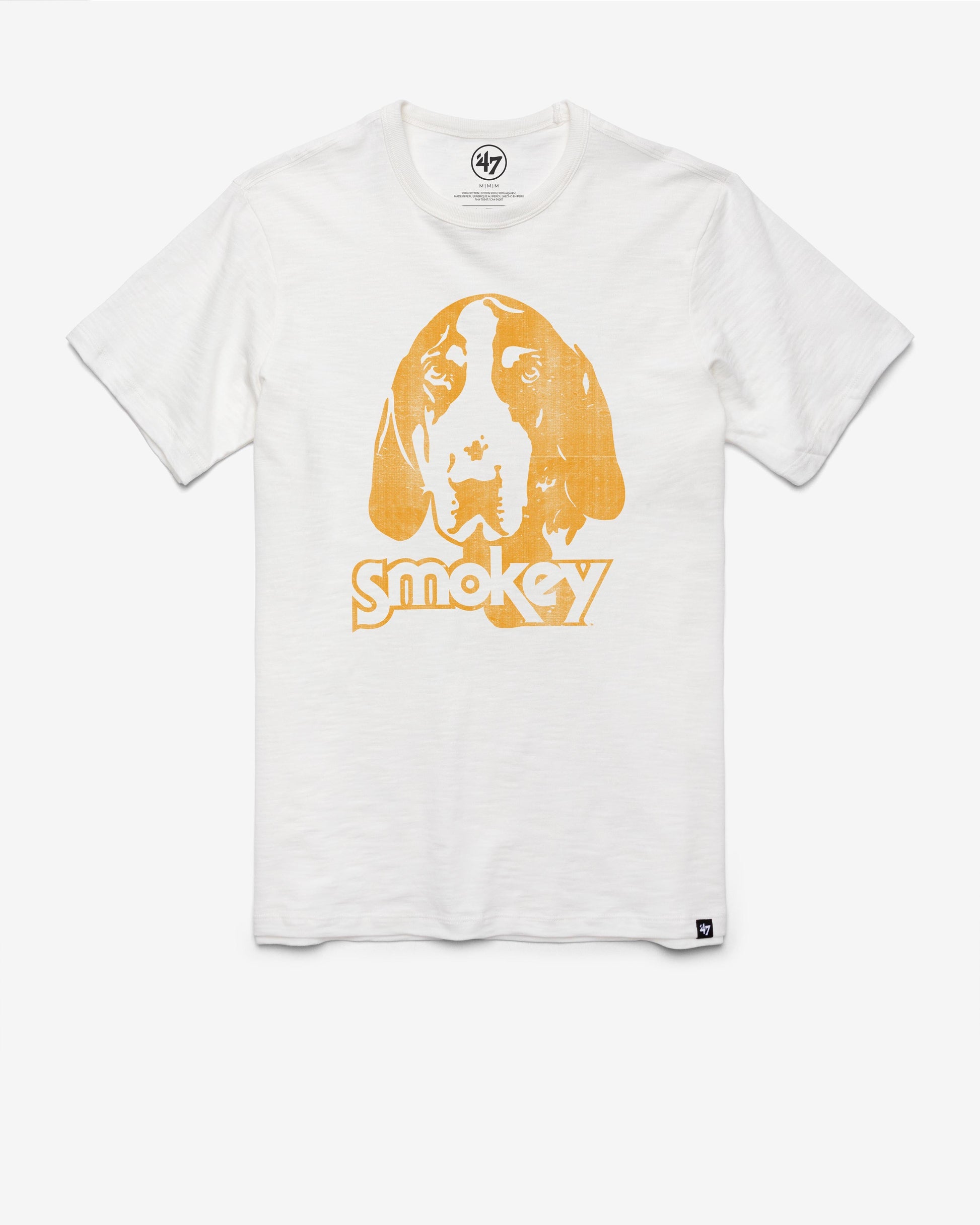 TENNESSEE VOLUNTEERS '47 VINTAGE GRIT SCRUM TEE WHITE WASH