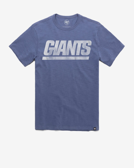 NEW YORK GIANTS GRIT WORDMARK '47 SCRUM TEE BLEACHER BLUE