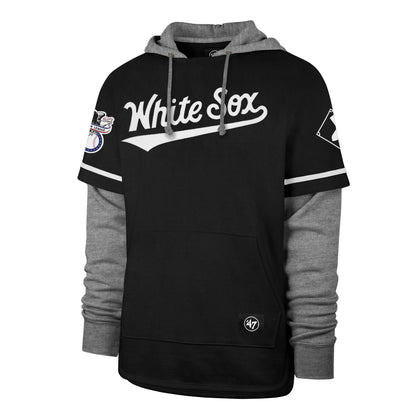 CHICAGO WHITE SOX TRIFECTA '47 SHORTSTOP PULLOVER HOOD JET BLACK