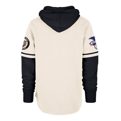 DETROIT TIGERS COOPERSTOWN TRIFECTA '47 SHORTSTOP PULLOVER HOOD CREAM