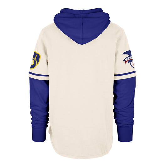 MILWAUKEE BREWERS COOPERSTOWN TRIFECTA '47 SHORTSTOP PULLOVER CREAM