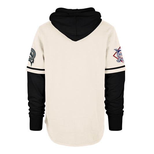 MIAMI MARLINS COOPERSTOWN TRIFECTA '47 SHORTSTOP PULLOVER HOOD CREAM