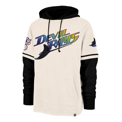 TAMPA BAY RAYS COOPERSTOWN TRIFECTA '47 SHORTSTOP PULLOVER HOOD CREAM