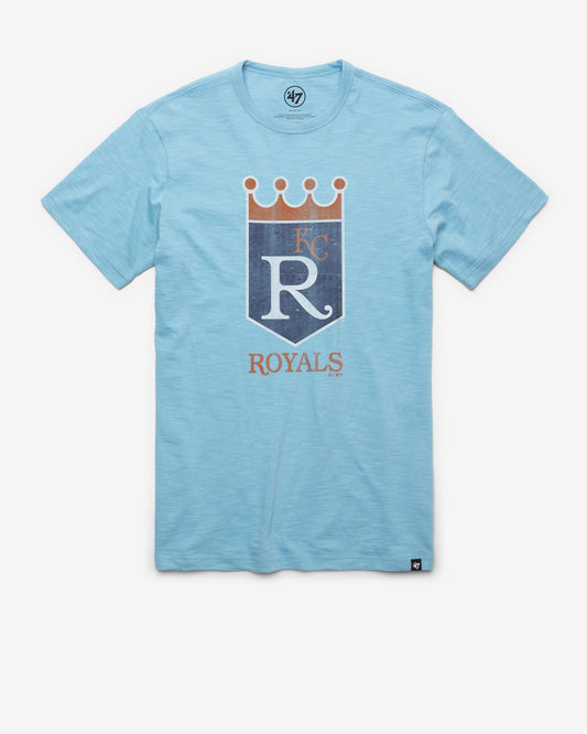 KANSAS CITY ROYALS COOPERSTOWN GRIT '47 SCRUM TEE CAROLINA