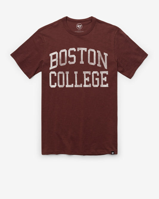 BOSTON COLLEGE EAGLES BC CLASSIC BLOCK '47 SCRUM TEE MAROON