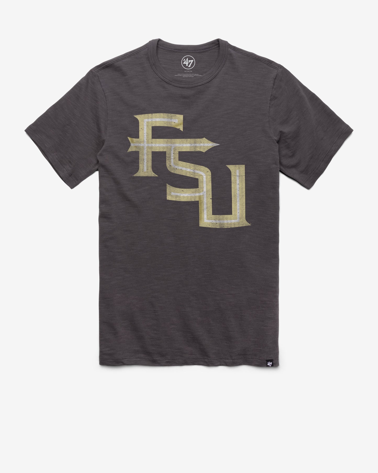 FLORIDA STATE SEMINOLES GRIT '47 SCRUM TEE CHARCOAL