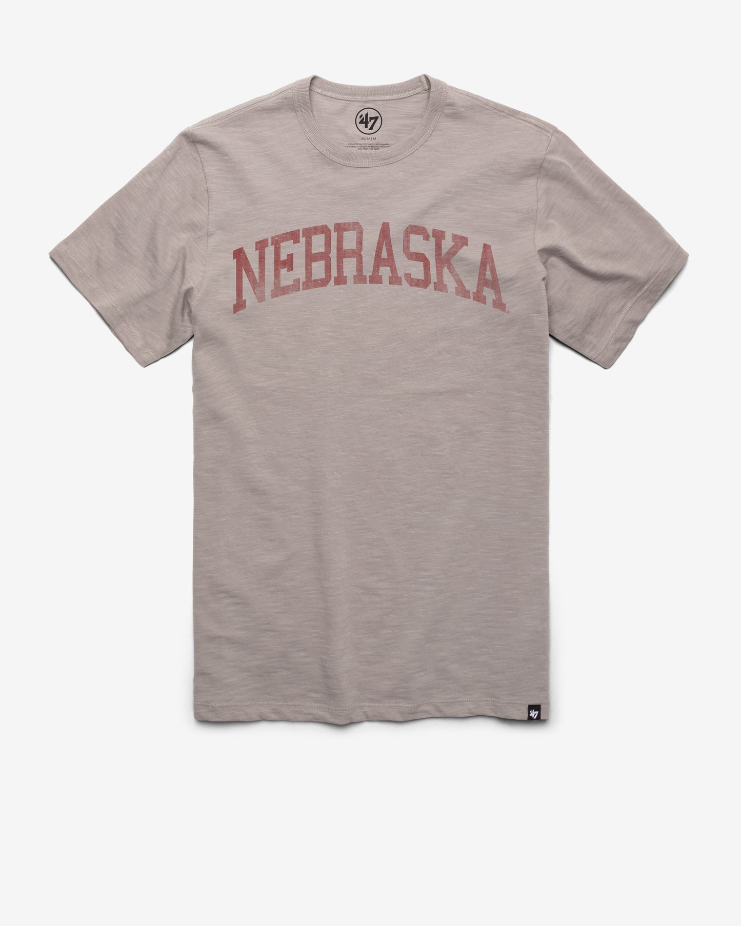 NEBRASKA CORNHUSKERS CLASSIC BLOCK '47 SCRUM TEE WOLF GREY