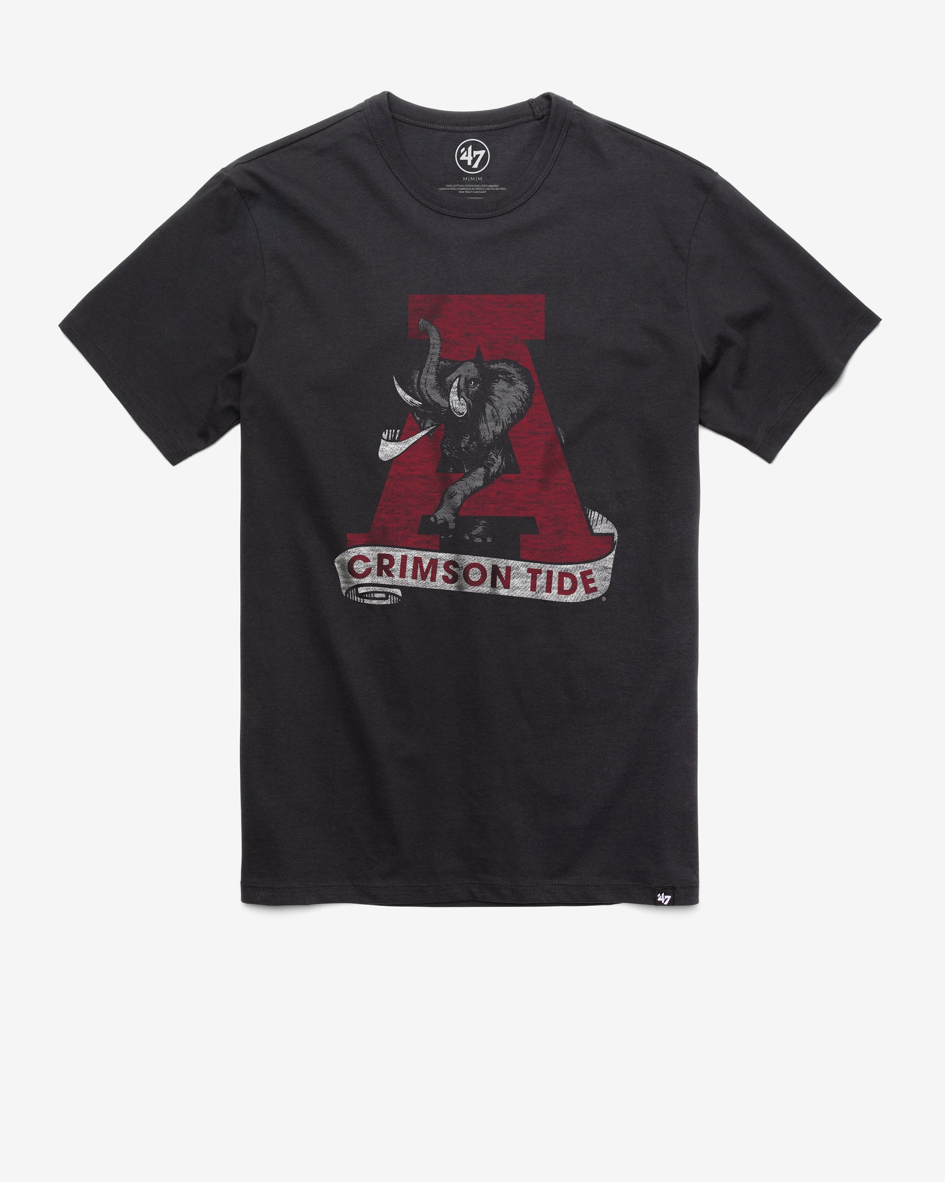 ALABAMA CRIMSON TIDE VINTAGE PREMIER '47 FRANKLIN TEE FLINT BLACK
