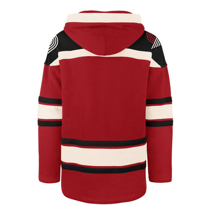 PORTLAND TRAIL BLAZERS SUPERIOR '47 LACER HOOD RED