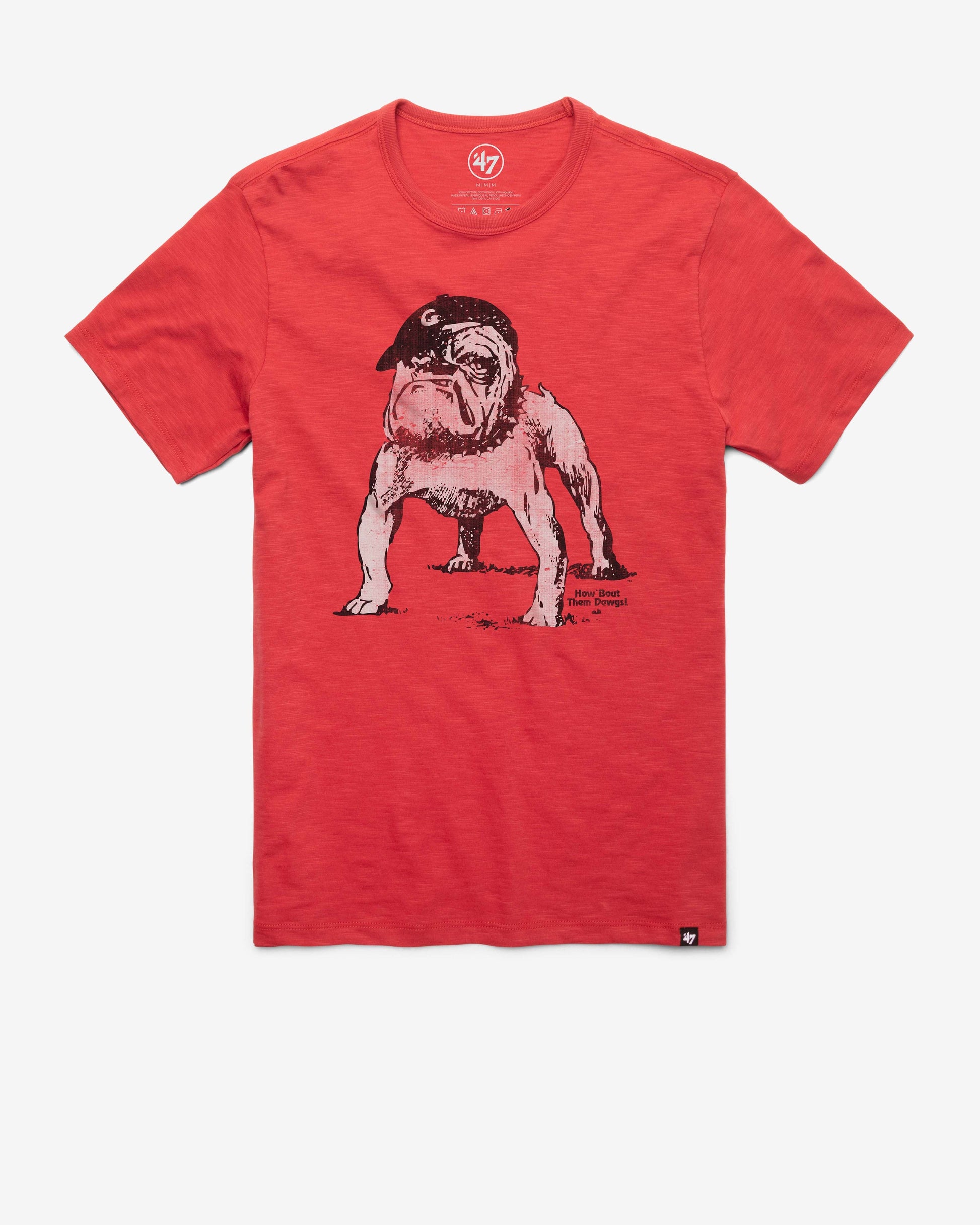 GEORGIA BULLDOGS VINTAGE GRIT '47 SCRUM TEE RESCUE RED