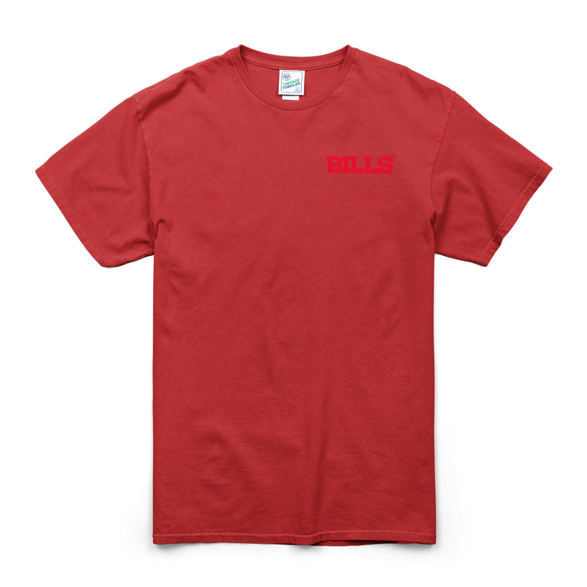 BUFFALO BILLS HIGHLIGHT '47 VINTAGE TUBULAR TEE DT CARDINAL