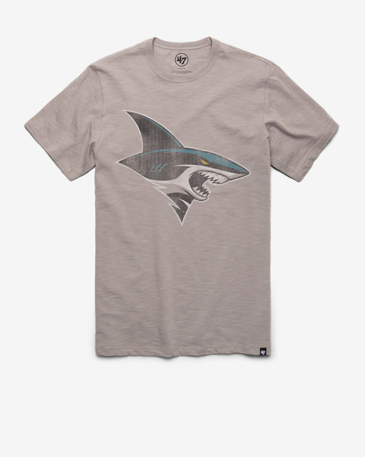 SAN JOSE SHARKS GRIT '47 SCRUM TEE WOLF GREY