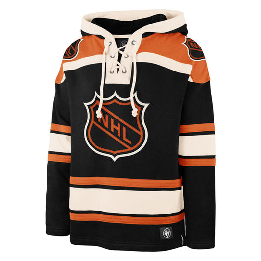NHL VINTAGE SHIELD SUPERIOR '47 LACER HOOD JET BLACK
