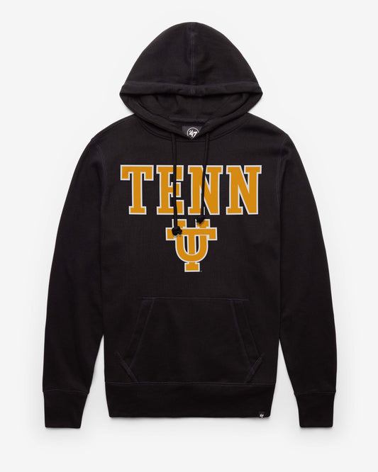 TENNESSEE VOLUNTEERS VINTAGE STRAIGHT BLOCK '47 HEADLINE HOOD JET BLACK